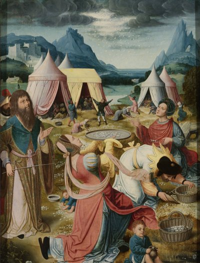 La collecte de la manne (volet intérieur droit d