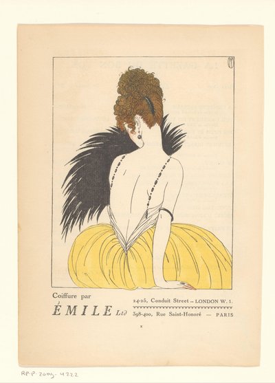 Gazette du Bon Ton, 1920 - No. 2, X: Coiffure par Émile - Anonymous