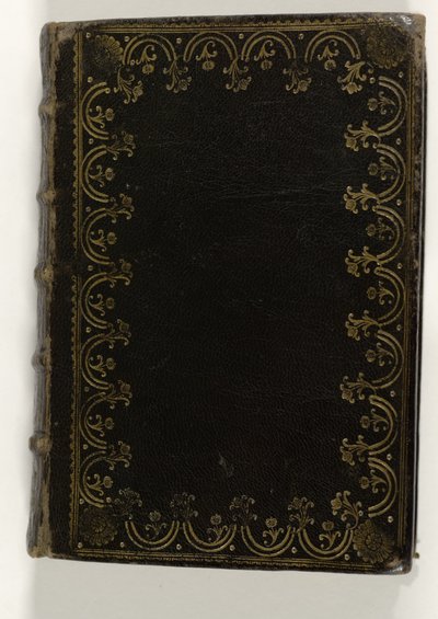 Livre de prières manuscrit avec des estampes coloriées à la main - Anonymous