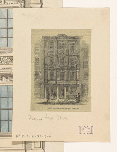 Façade de la boutique de Thomas Tegg à Londres - Anonymous
