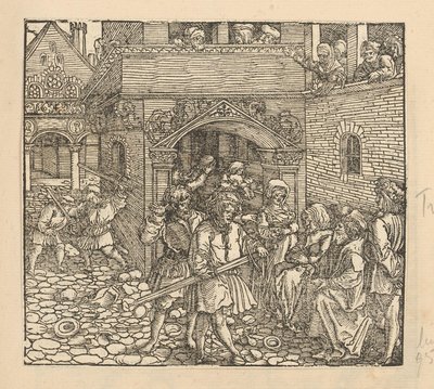 Hommes armés dans un village - Anonymous