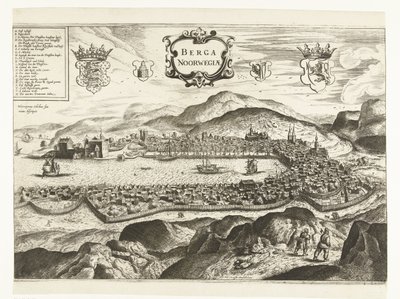 Vue de Bergen (Norvège), 1665 - Anonymous