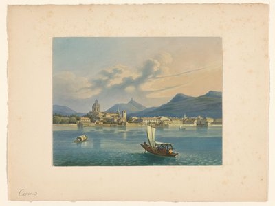Vue de Côme au lac de Côme - Anonymous