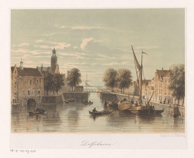 Vue de Delfshaven - Anonymous