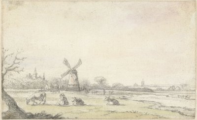Vue de La Haye depuis Rijswijk - Anonymous