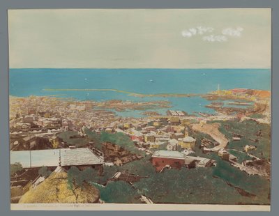 Vue sur Gênes et la mer Ligure, Italie - Anonymous