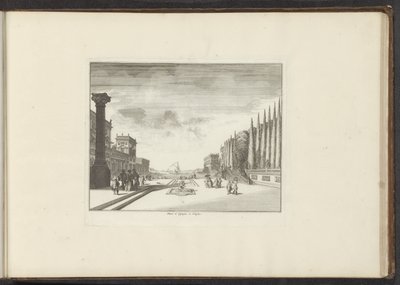 Vue sur la Piazza di Spagna à Naples - Anonymous