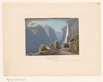 Vue sur Staubbach et la cascade de Staubbach - Anonymous