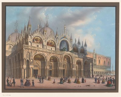 Vue sur la Basilique Saint-Marc à Venise - Anonymous