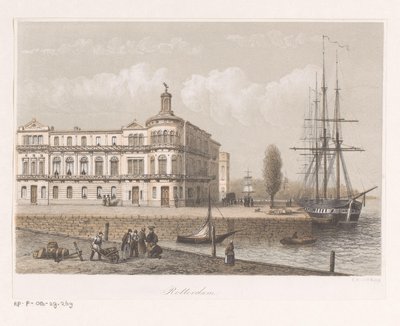 Vue du Royal Dutch Yacht Club à Rotterdam - Anonymous