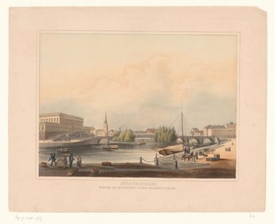 Vue de Norrbro à Stockholm - Anonymous
