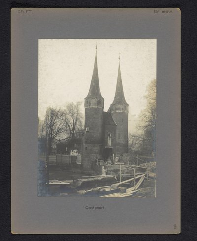 Vue sur la porte Est à Delft - Anonymous