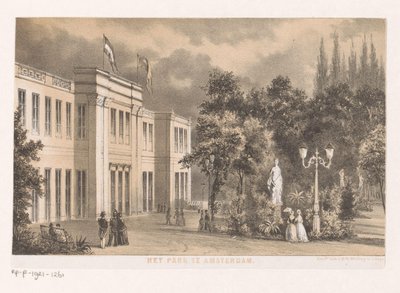 Vue de la salle du parc dans le Wertheimerpark - Anonymous