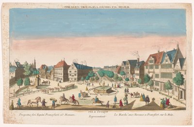 Vue du marché aux chevaux à Francfort-sur-le-Main - Anonymous