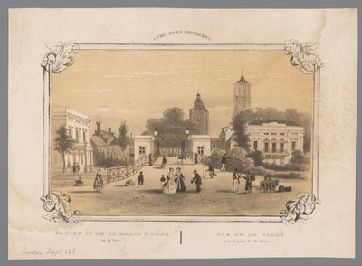 Vue du pont Saint-Marie à Utrecht - Anonymous