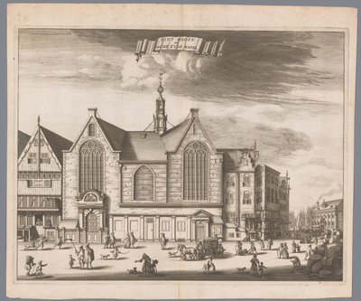 Vue de la chapelle Saint-Olaf (Oudezijds Kapel) à Amsterdam - Anonymous