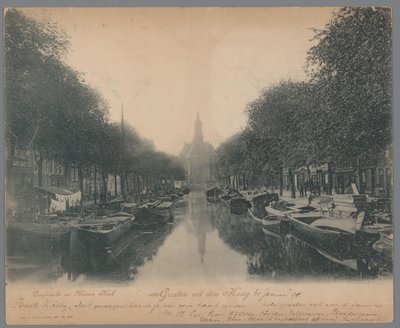 Vue sur le Turfmarkt et la Nieuwe Kerk à La Haye - Anonymous