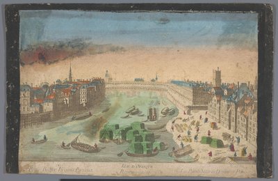 Vue de la Pont Notre-Dame à Paris - Anonymous
