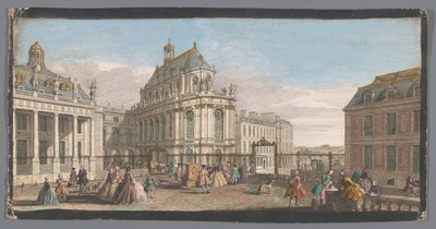 Vue particulière de la chapelle du Château de Versailles - Anonymous