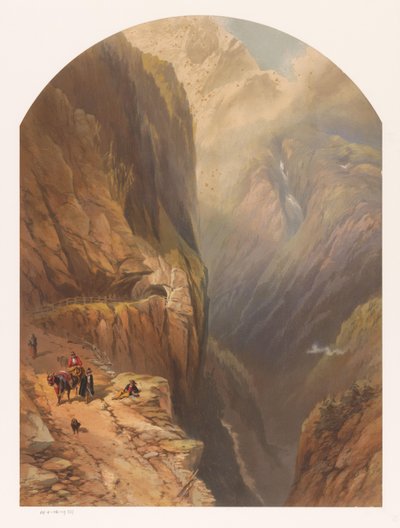 Vue sur le col de Tête Noire, peut-être près de Trient en Suisse - Anonymous