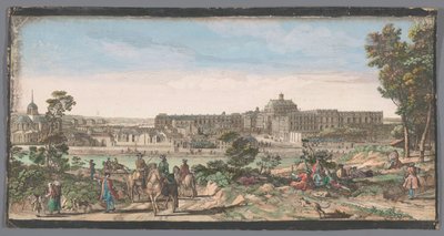 Vue de la ville et du Palais de Versailles - Anonymous