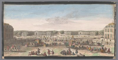 Vue des écuries de Versailles prise de la seconde grille - Anonymous