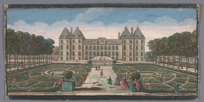 Vue sur le jardin et le Château de Saint-Maur - Anonymous