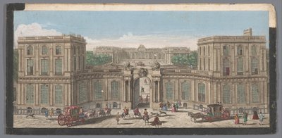 Vue sur la façade d