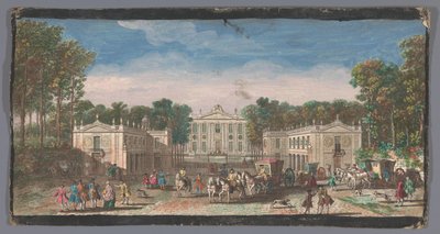 Vue de la façade du Château de Marly - Anonymous