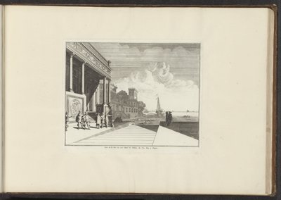 Vue sur un palais côtier à Naples - Anonymous