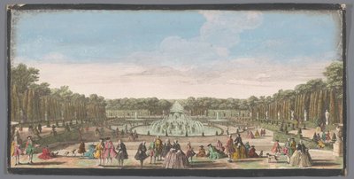 Vue du Bassin de Latone dans le jardin de Versailles - Anonymous