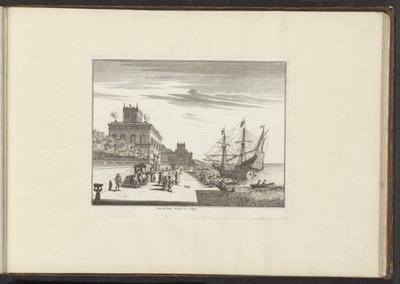 Vue du Palais Royal à Naples - Anonymous