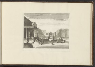 Vue sur le Palais Royal et les jardins royaux à Naples - Anonymous