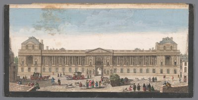 Vue sur le Palais du Louvre à Paris - Anonymous