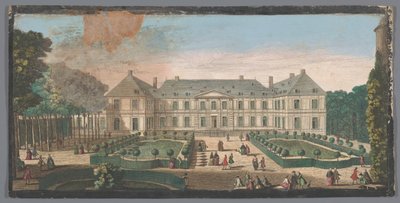 Vue du Palais du Temple à Paris depuis le jardin - Anonymous