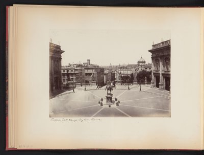 Vue sur la Piazza del Campidoglio à Rome, Italie - Anonymous