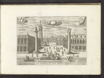 Vue sur la Piazzetta à Venise - Anonymous