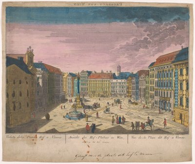 Vue sur la place Am Hof à Vienne - Anonymous