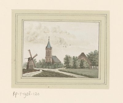 Vue du village de Hoogwoud - Anonymous