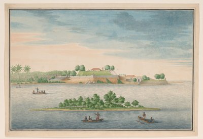 Vue du côté nord du fort de Kalutara - Anonymous