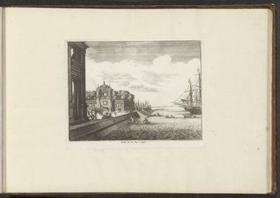 Vue des jardins du palais sur la côte à Naples - Anonymous