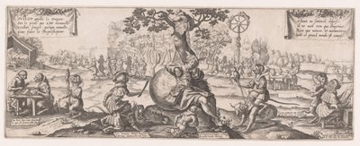 Guilot le rêveur endormi sous un arbre au milieu d