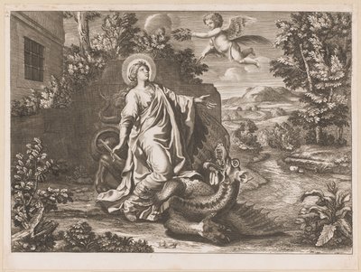 Sainte Marguerite et le dragon - Anonymous