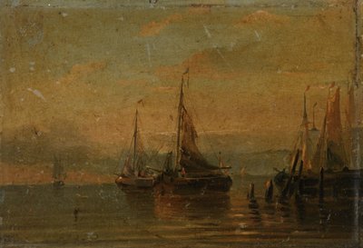 Vue du port - Anonymous