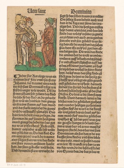 Heilige Dominicus en de verbranding van ketterse boeken - Anonymous