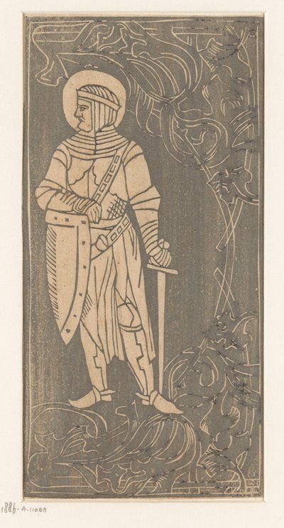 Saint en tenue de guerrier - Anonymous