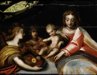Sainte Vierge avec enfant - Anonymous