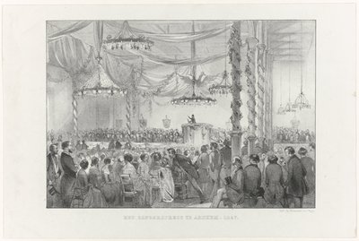 La fête des chanteurs à Arnhem, 1847 - Anonymous