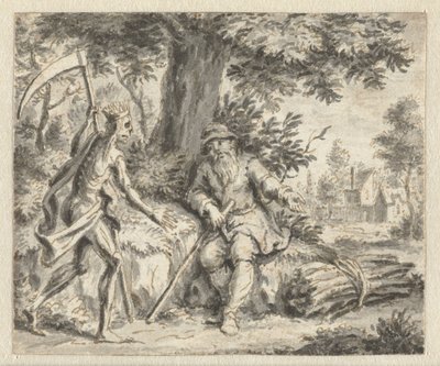 Le bûcheron et la mort (Projets pour des illustrations d