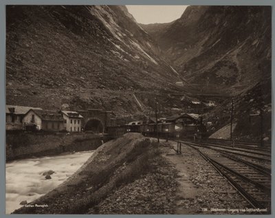 Entrée du tunnel du Saint-Gothard à Göschenen - Anonymous